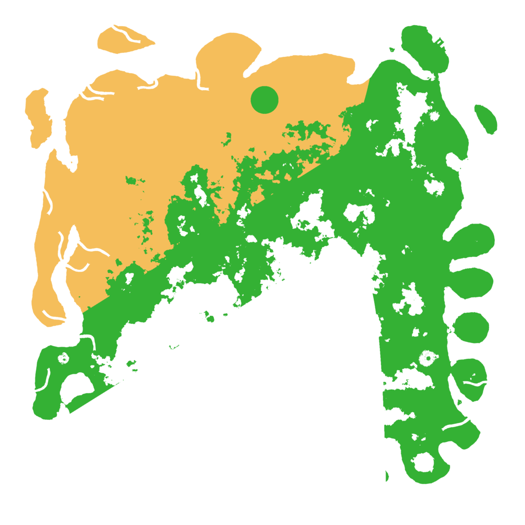 Biome Rust Map: Procedural Map, Size: 5000, Seed: 34803743
