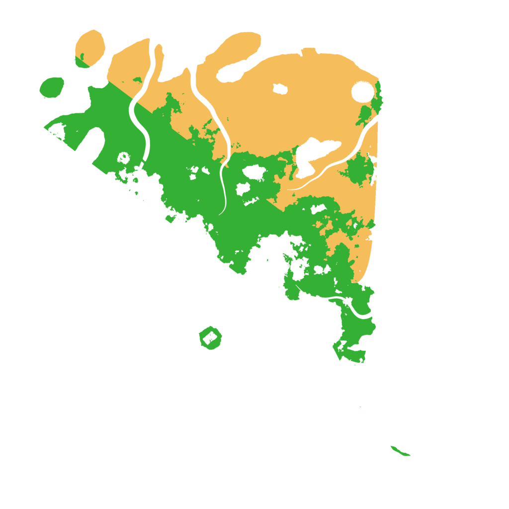 Biome Rust Map: Procedural Map, Size: 4200, Seed: 58416