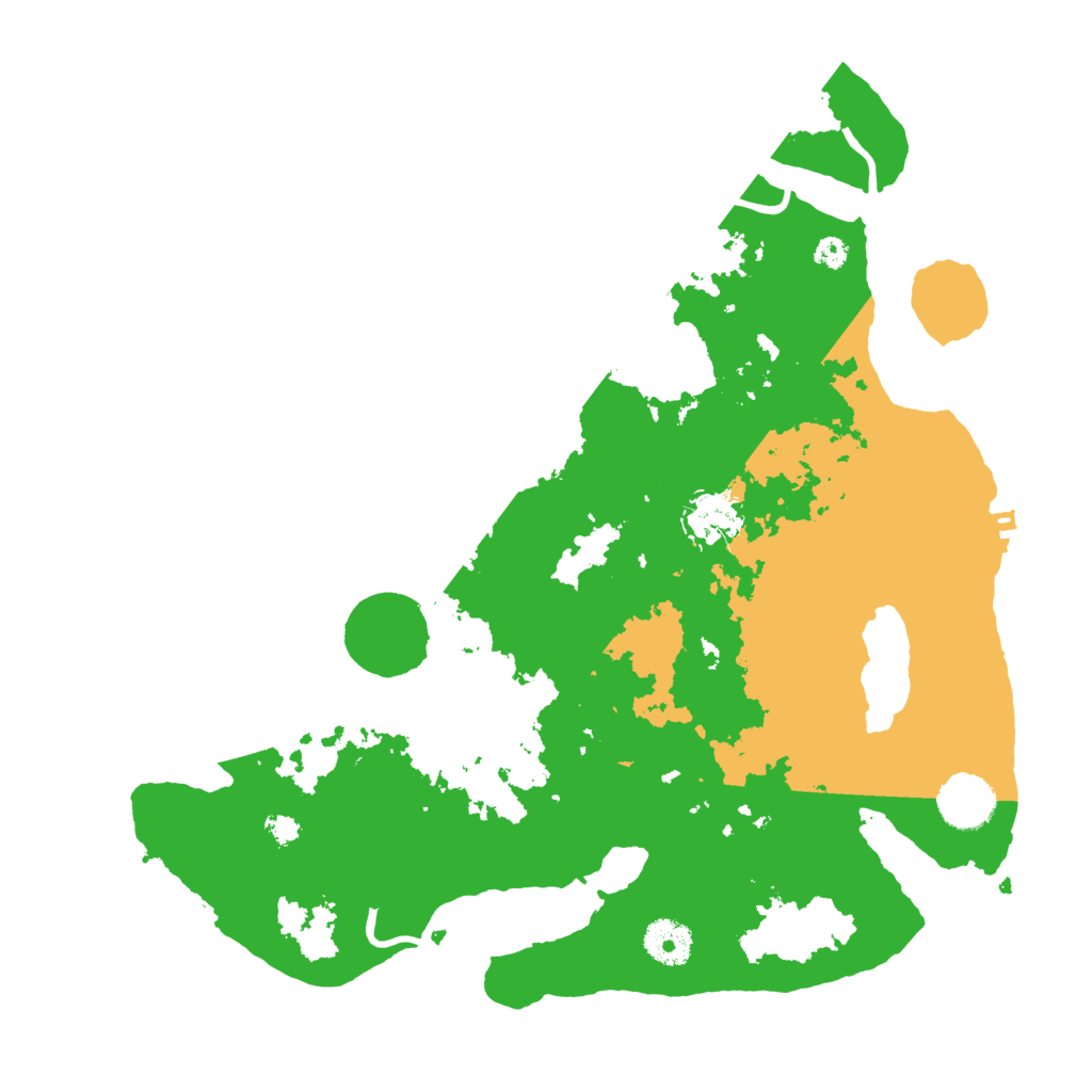 Biome Rust Map: Procedural Map, Size: 3500, Seed: 461416593