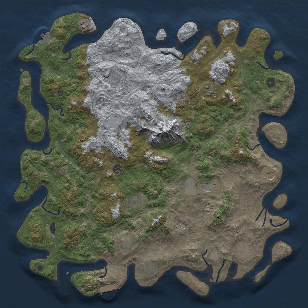 Rust Map: Procedural Map, Size: 5000, Seed: 6795249, 20 Monuments