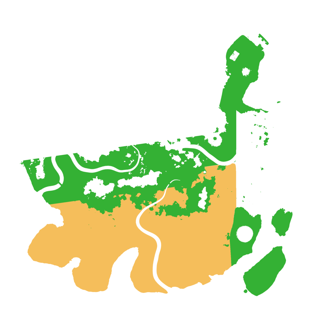 Biome Rust Map: Procedural Map, Size: 3500, Seed: 7633556