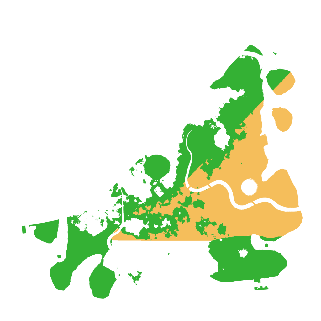 Biome Rust Map: Procedural Map, Size: 3500, Seed: 2069576329