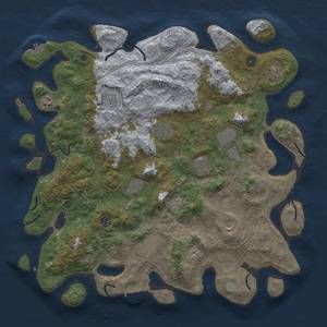 Thumbnail Rust Map: Procedural Map, Size: 4500, Seed: 1611129388, 20 Monuments