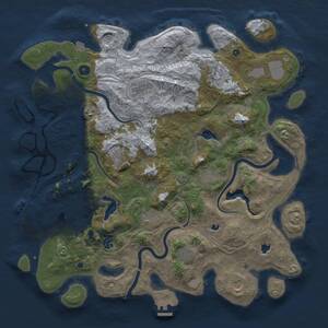Thumbnail Rust Map: Procedural Map, Size: 4500, Seed: 1611129388, 17 Monuments