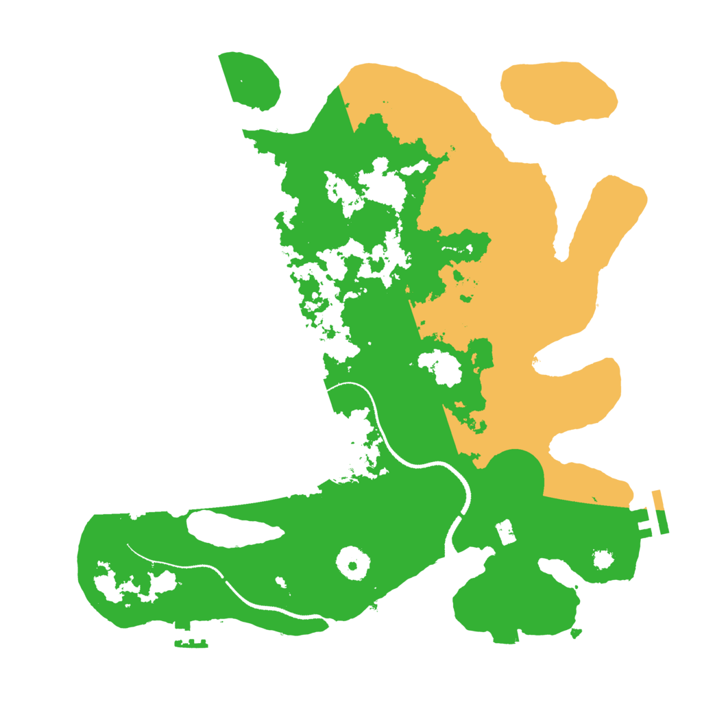 Biome Rust Map: Procedural Map, Size: 3200, Seed: 186002567