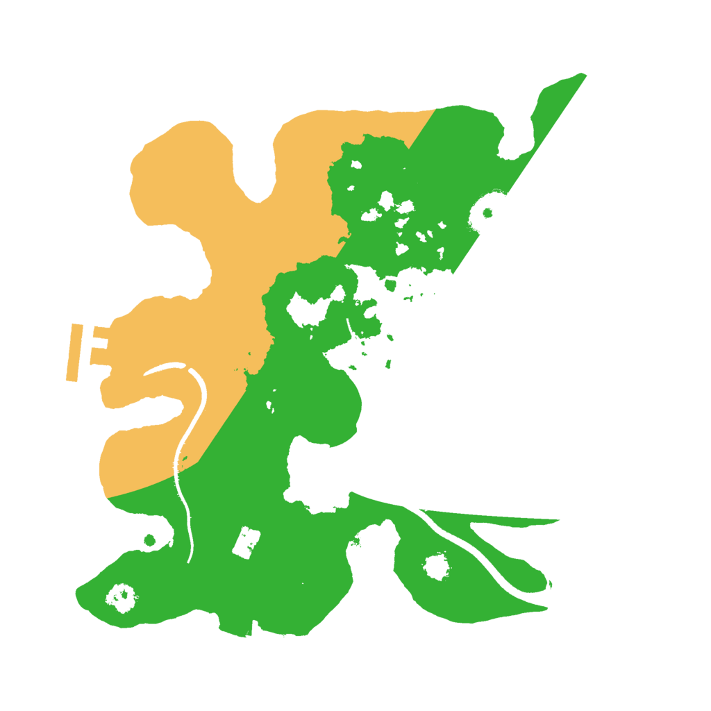 Biome Rust Map: Procedural Map, Size: 2500, Seed: 724224107
