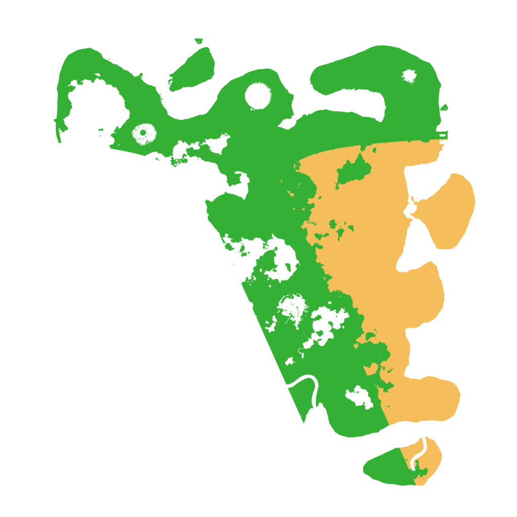 Biome Rust Map: Procedural Map, Size: 3499, Seed: 441035803