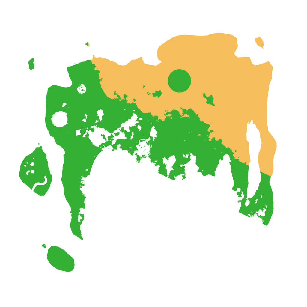 Biome Rust Map: Procedural Map, Size: 3500, Seed: 1252096257