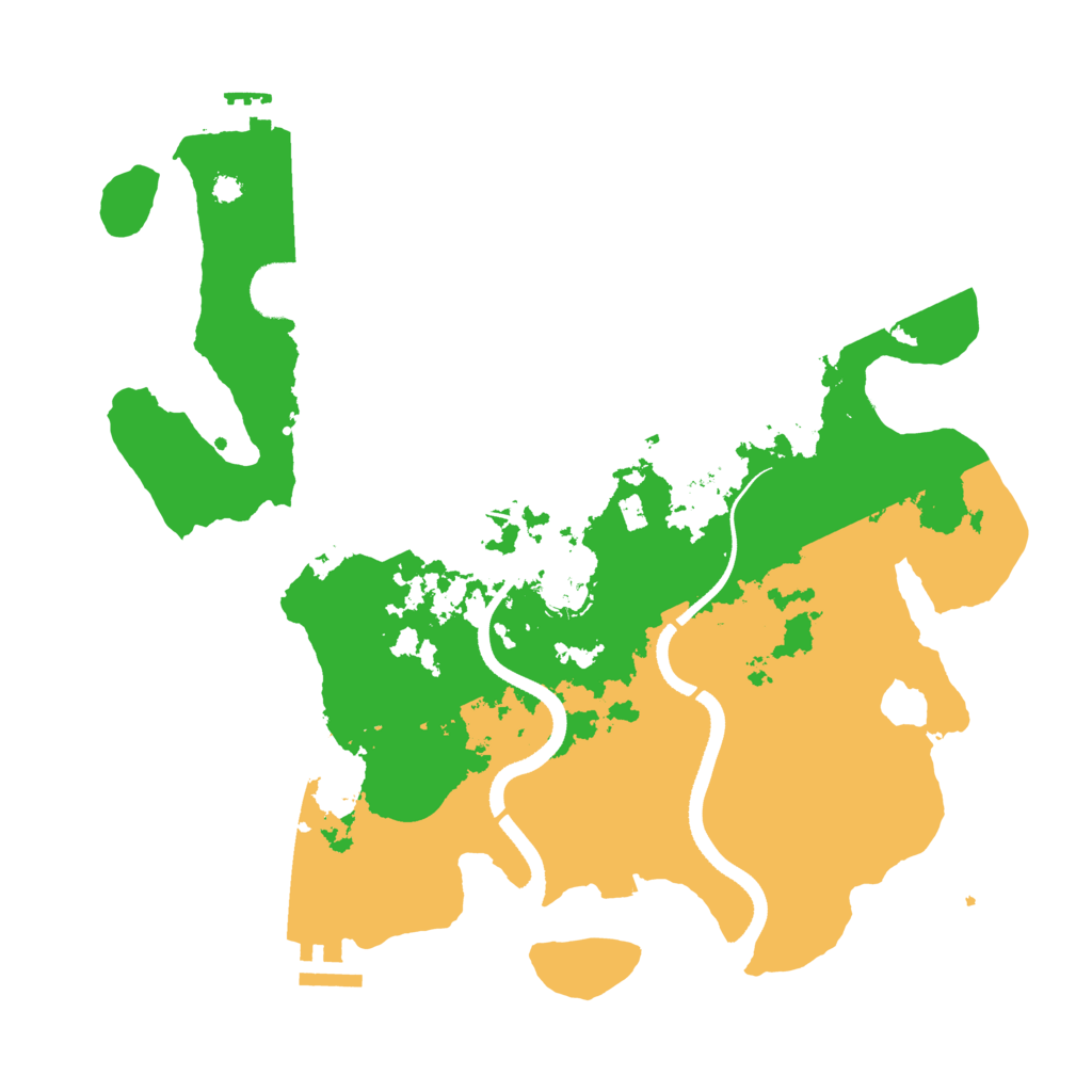 Biome Rust Map: Procedural Map, Size: 3500, Seed: 312302893