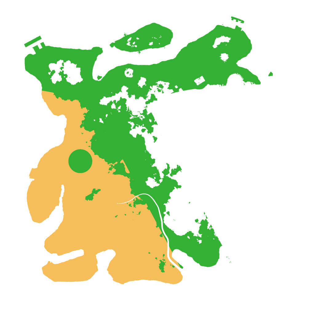 Biome Rust Map: Procedural Map, Size: 3500, Seed: 1207853
