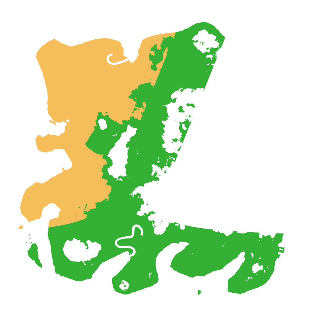 Biome Rust Map: Procedural Map, Size: 3500, Seed: 17843