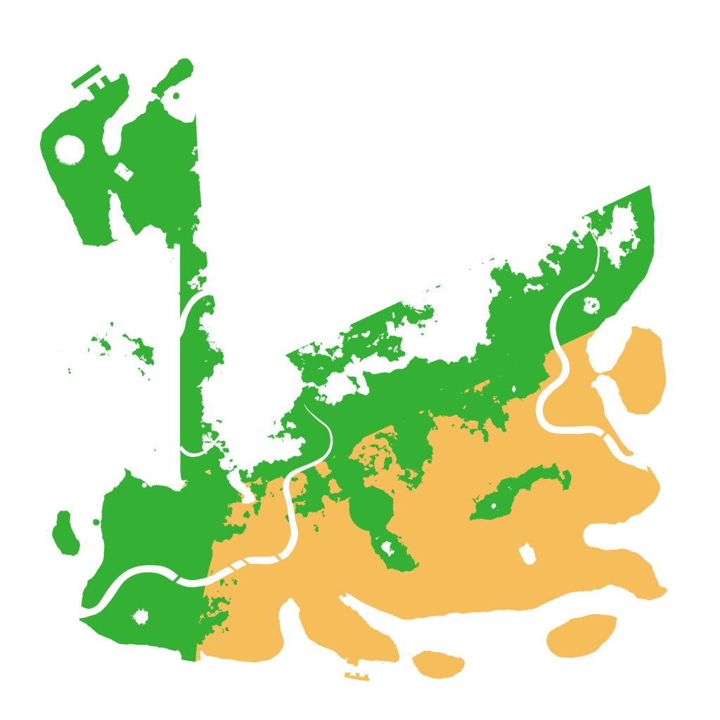 Biome Rust Map: Procedural Map, Size: 4350, Seed: 1835297