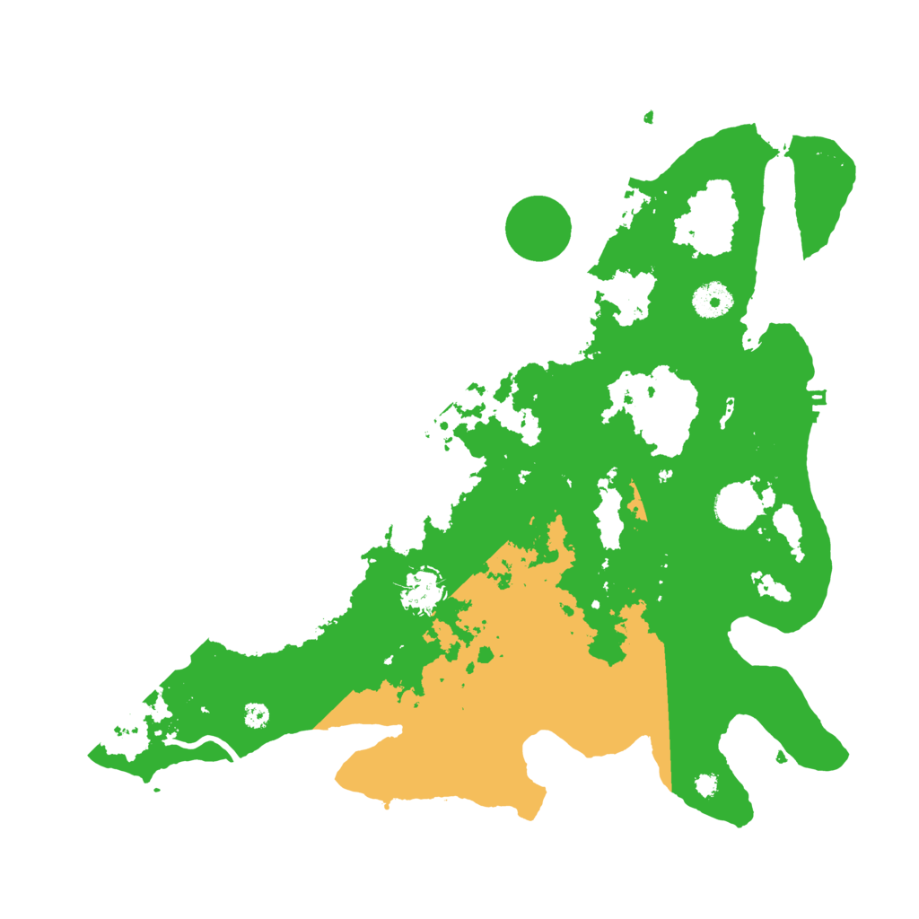 Biome Rust Map: Procedural Map, Size: 3700, Seed: 291029086