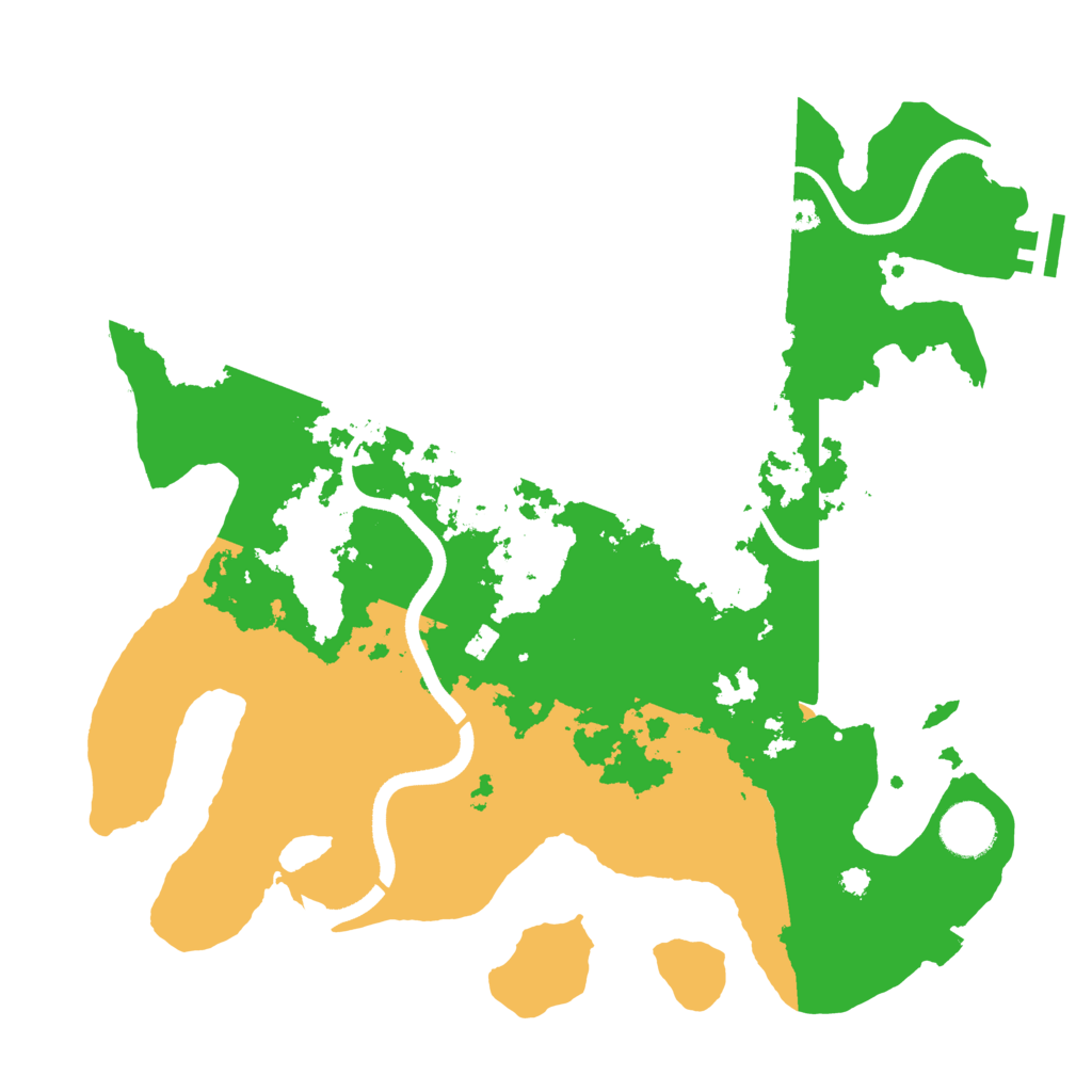 Biome Rust Map: Procedural Map, Size: 3500, Seed: 4001214