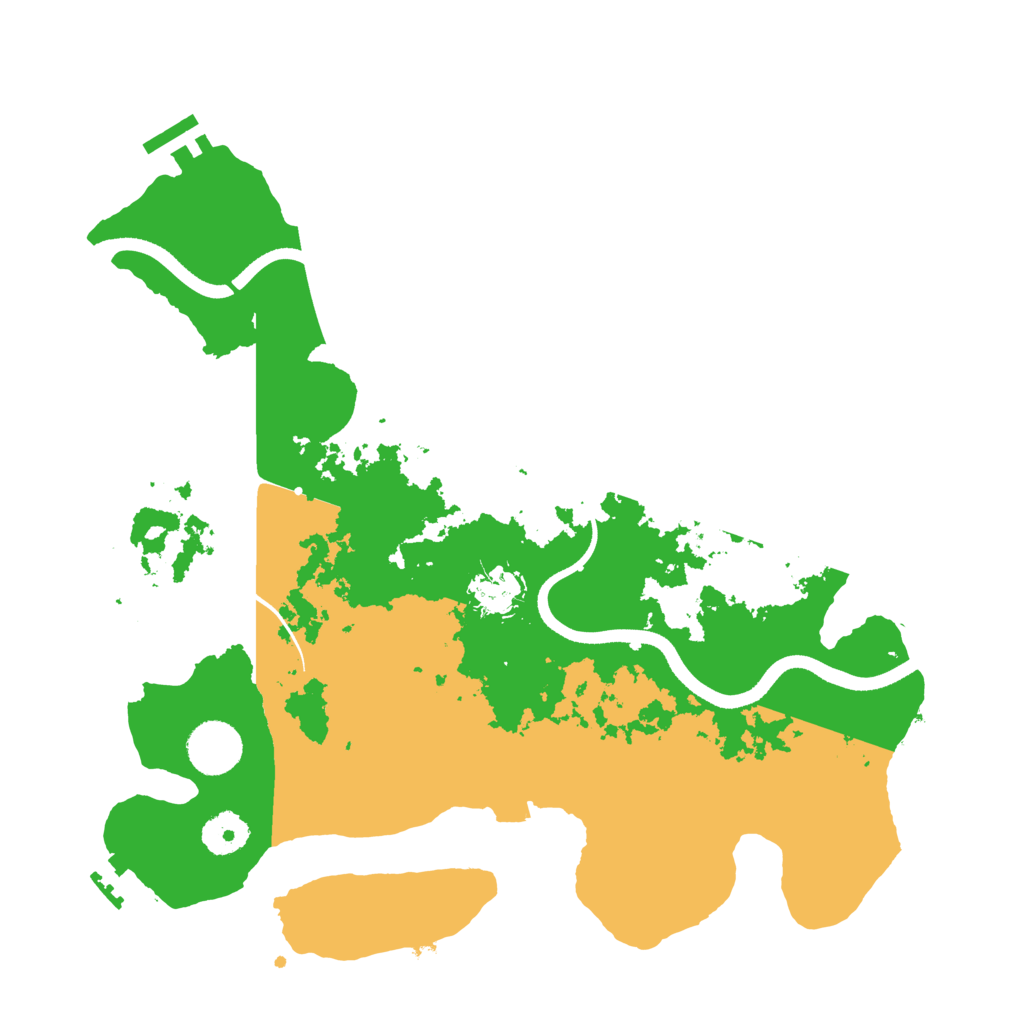 Biome Rust Map: Procedural Map, Size: 3500, Seed: 3548238