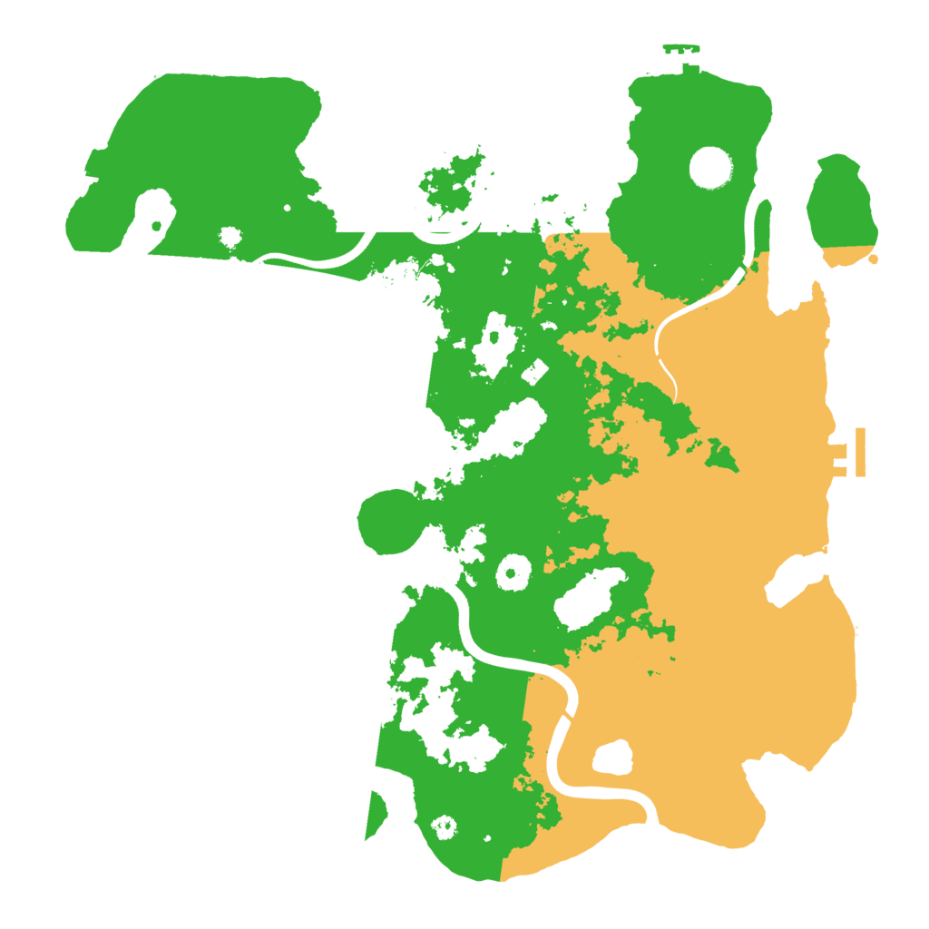 Biome Rust Map: Procedural Map, Size: 3850, Seed: 542653122