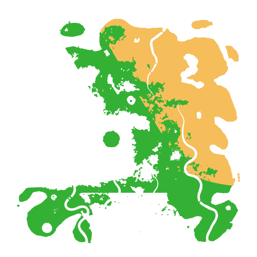 Biome Rust Map: Procedural Map, Size: 4500, Seed: 1625075266