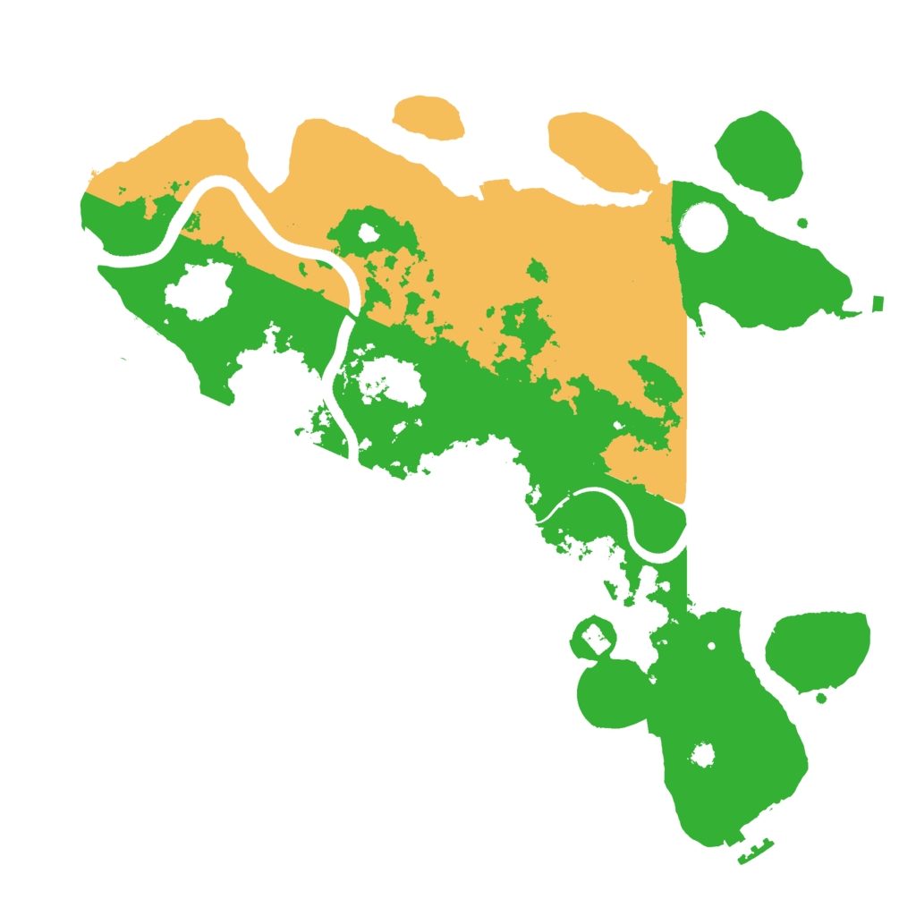 Biome Rust Map: Procedural Map, Size: 3500, Seed: 419429256