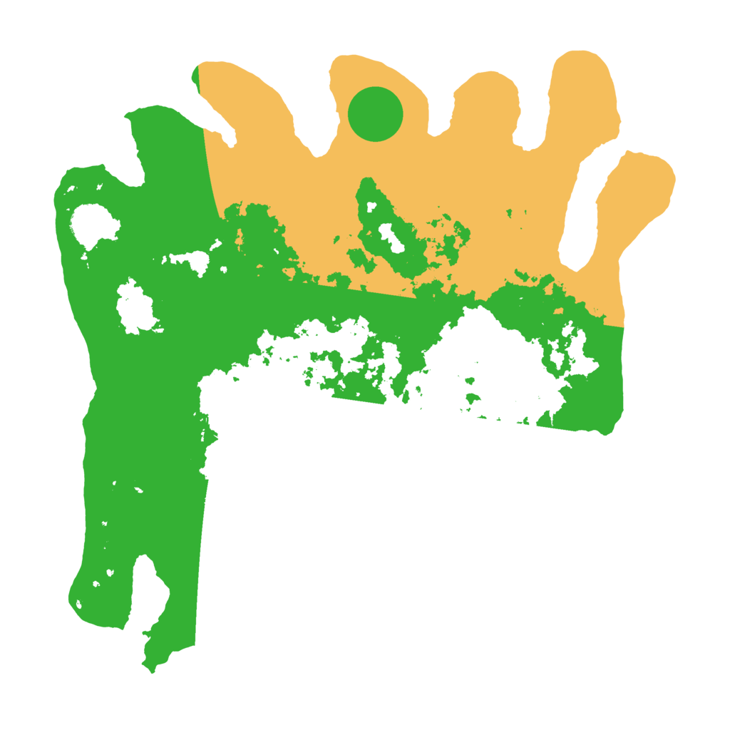 Biome Rust Map: Barren, Size: 3500, Seed: 50