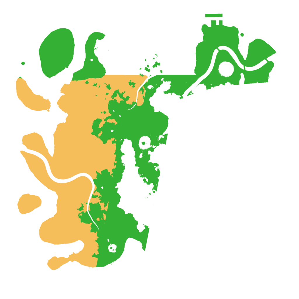 Biome Rust Map: Procedural Map, Size: 3500, Seed: 560824823