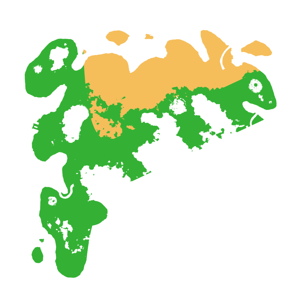 Biome Rust Map: Procedural Map, Size: 3500, Seed: 2565