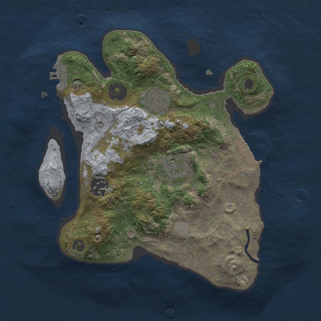 Rust Map: Procedural Map, Size: 2600, Seed: 96, 11 Monuments