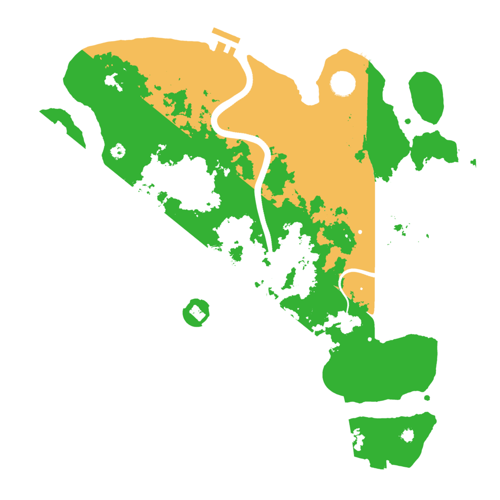 Biome Rust Map: Procedural Map, Size: 3500, Seed: 250931845