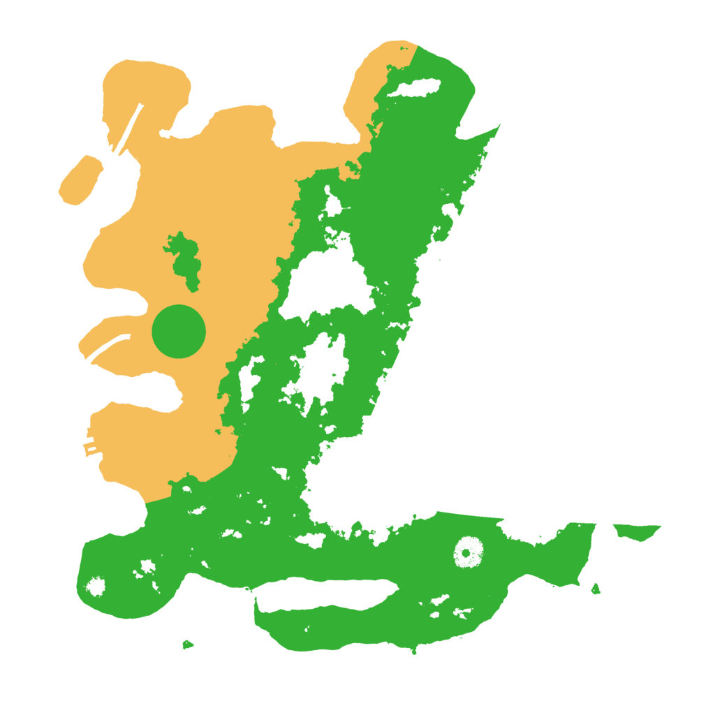 Biome Rust Map: Procedural Map, Size: 3500, Seed: 9876513