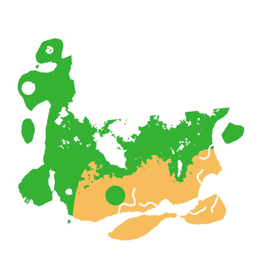 Biome Rust Map: Procedural Map, Size: 3500, Seed: 6198