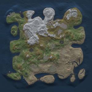 Thumbnail Rust Map: Procedural Map, Size: 3500, Seed: 676872080, 16 Monuments