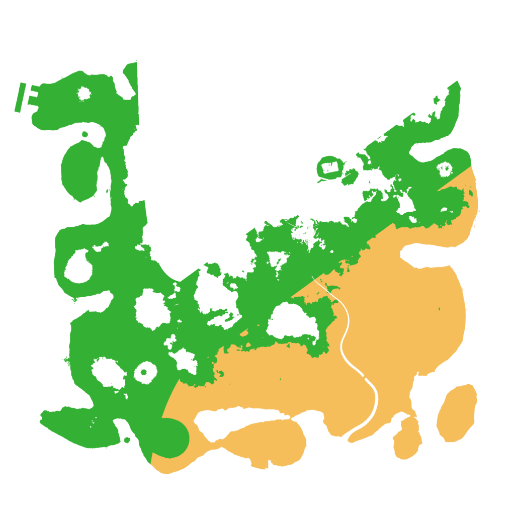 Biome Rust Map: Procedural Map, Size: 3500, Seed: 676872080