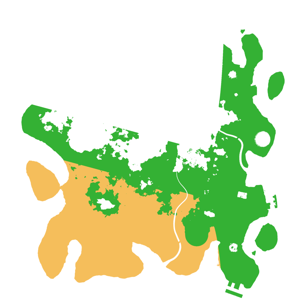 Biome Rust Map: Procedural Map, Size: 3500, Seed: 2081212229