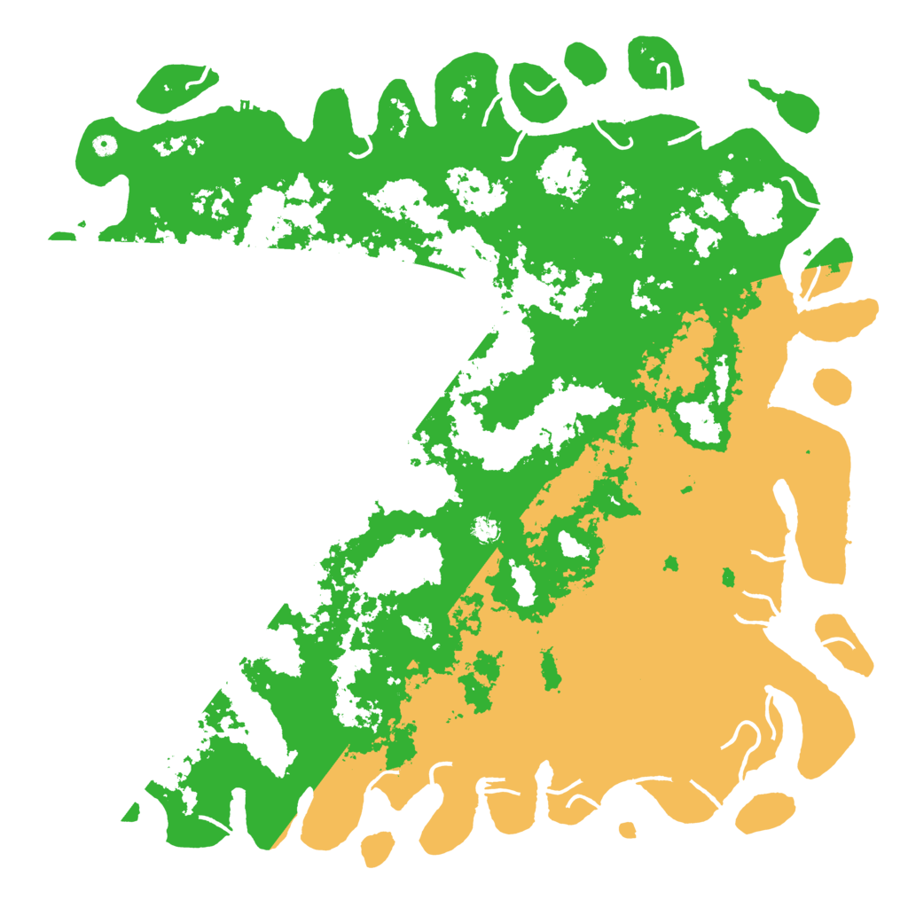 Biome Rust Map: Procedural Map, Size: 6000, Seed: 8415