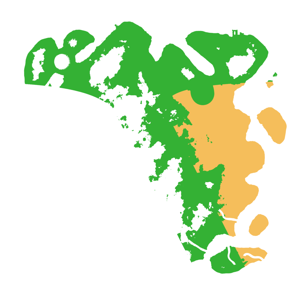 Biome Rust Map: Procedural Map, Size: 3500, Seed: 636642352
