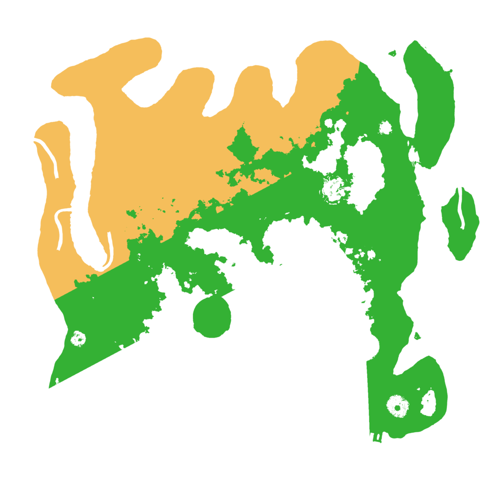 Biome Rust Map: Procedural Map, Size: 3500, Seed: 37090991