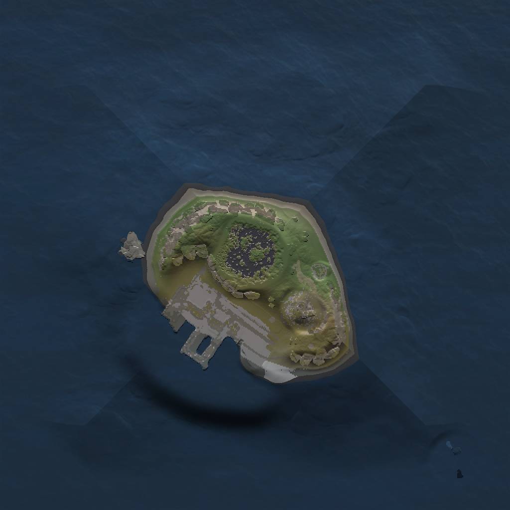 Rust Map: Procedural Map, Size: 1000, Seed: 1233363515, 4 Monuments