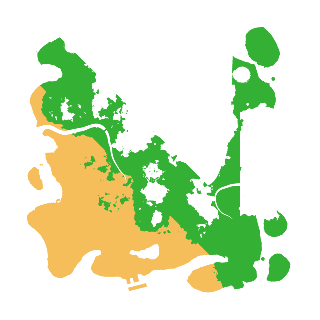 Biome Rust Map: Procedural Map, Size: 3500, Seed: 1626300616