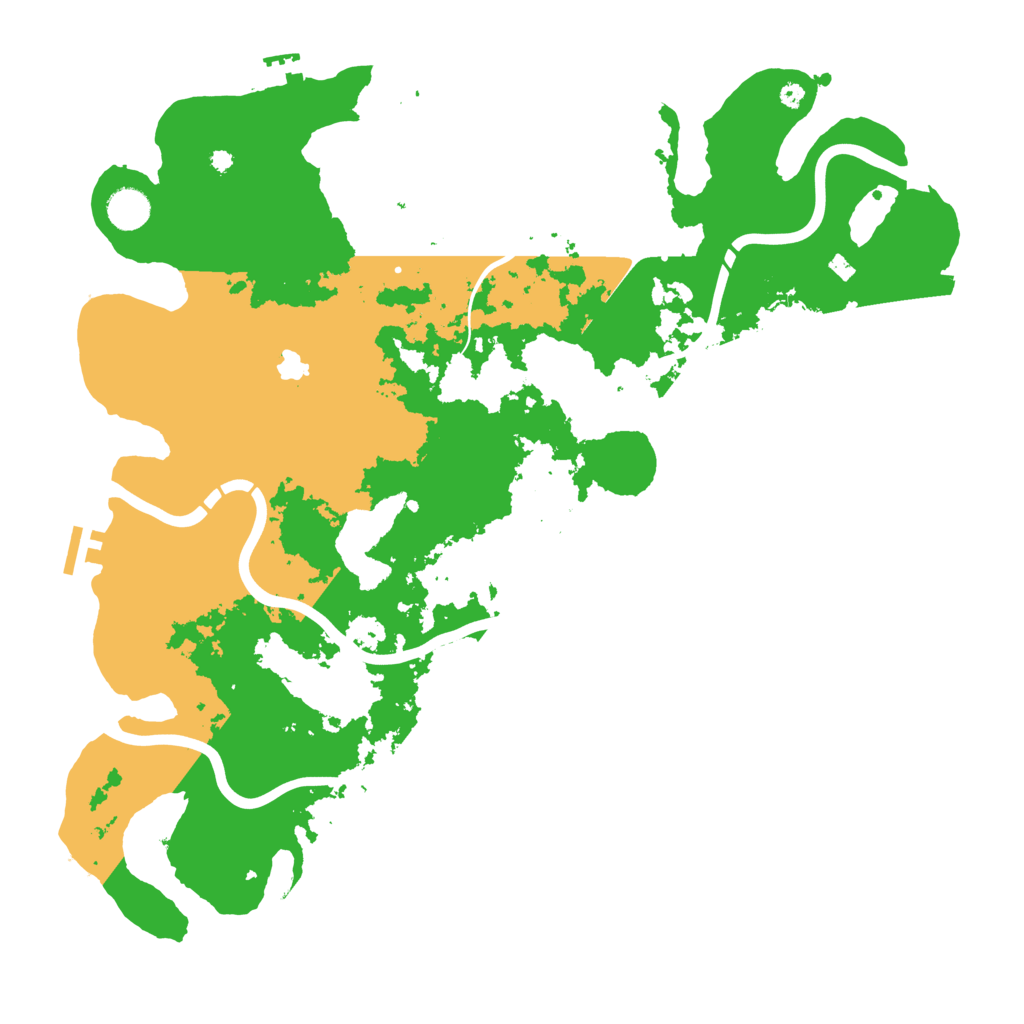 Biome Rust Map: Procedural Map, Size: 4250, Seed: 460545