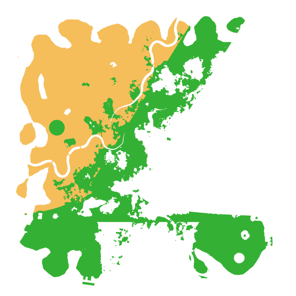 Biome Rust Map: Procedural Map, Size: 5000, Seed: 3910492