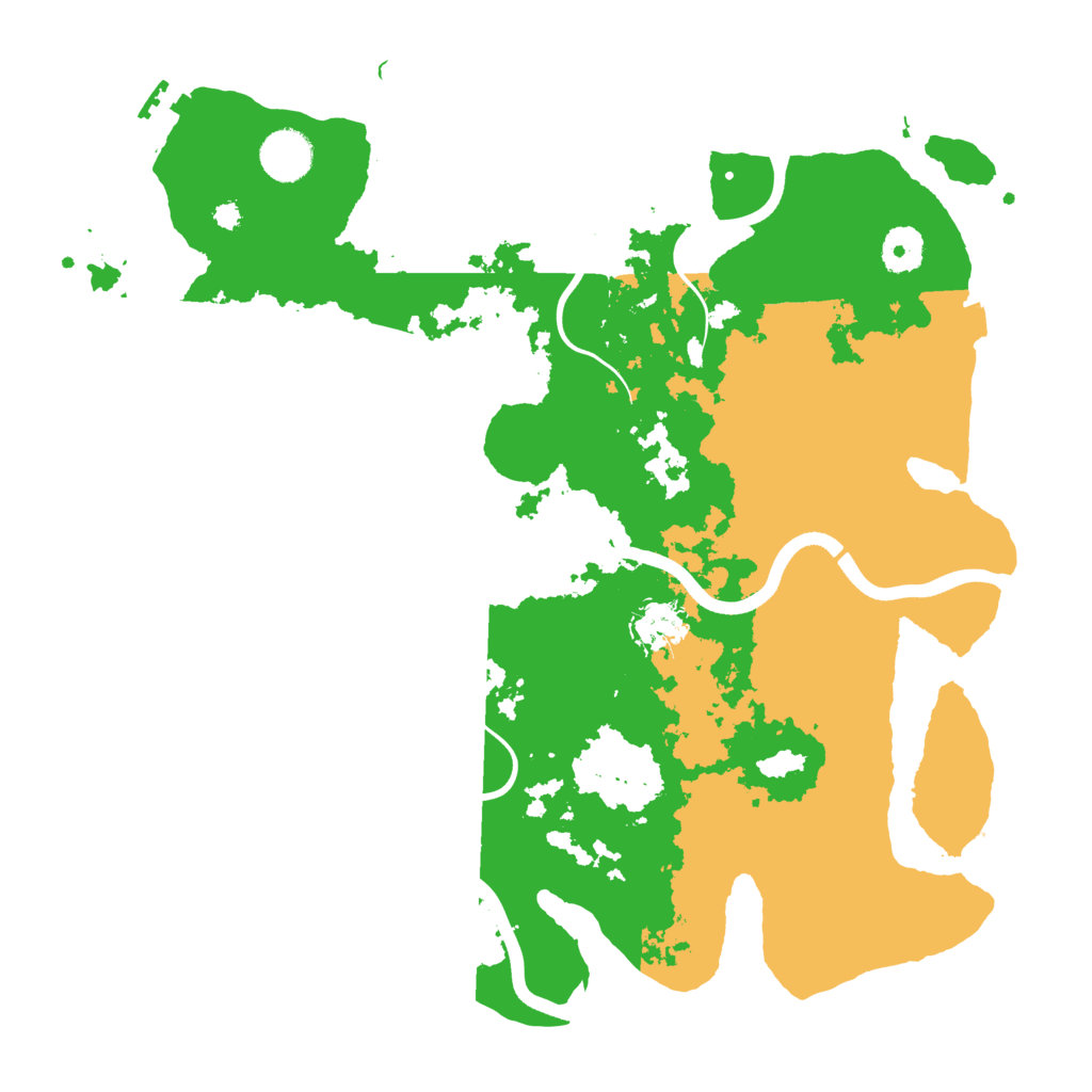 Biome Rust Map: Procedural Map, Size: 3700, Seed: 702622828