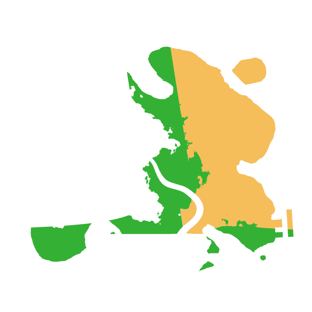 Biome Rust Map: Procedural Map, Size: 2300, Seed: 1355441970