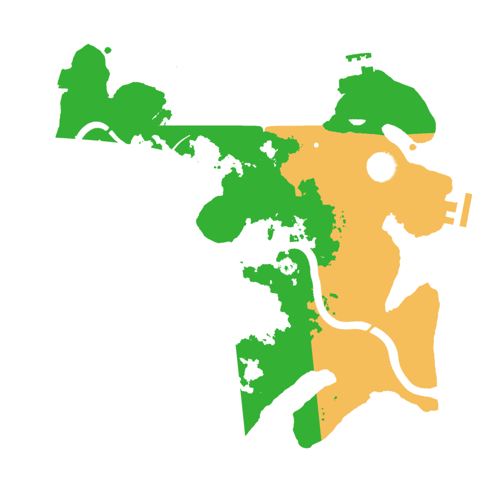 Biome Rust Map: Procedural Map, Size: 3000, Seed: 47868359