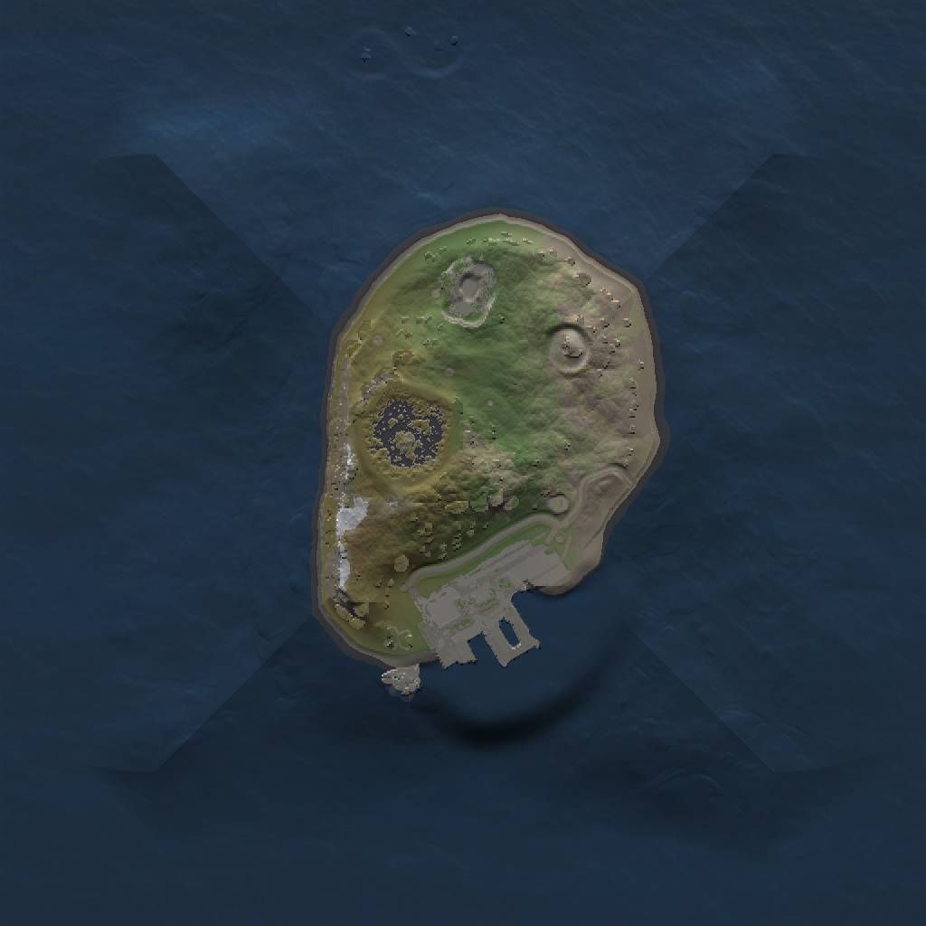 Rust Map: Procedural Map, Size: 1300, Seed: 65108356, 5 Monuments