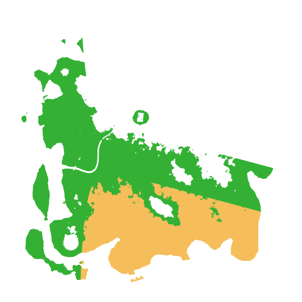 Biome Rust Map: Procedural Map, Size: 3500, Seed: 1187196514