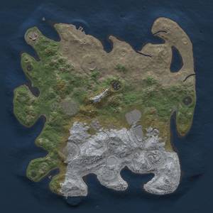 Thumbnail Rust Map: Procedural Map, Size: 3500, Seed: 1344800596, 17 Monuments