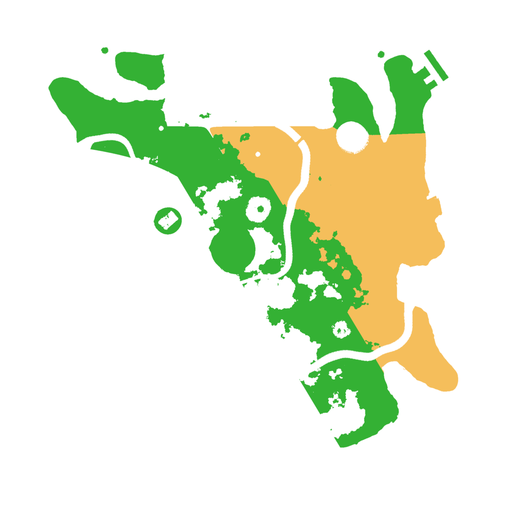 Biome Rust Map: Procedural Map, Size: 3000, Seed: 383895857