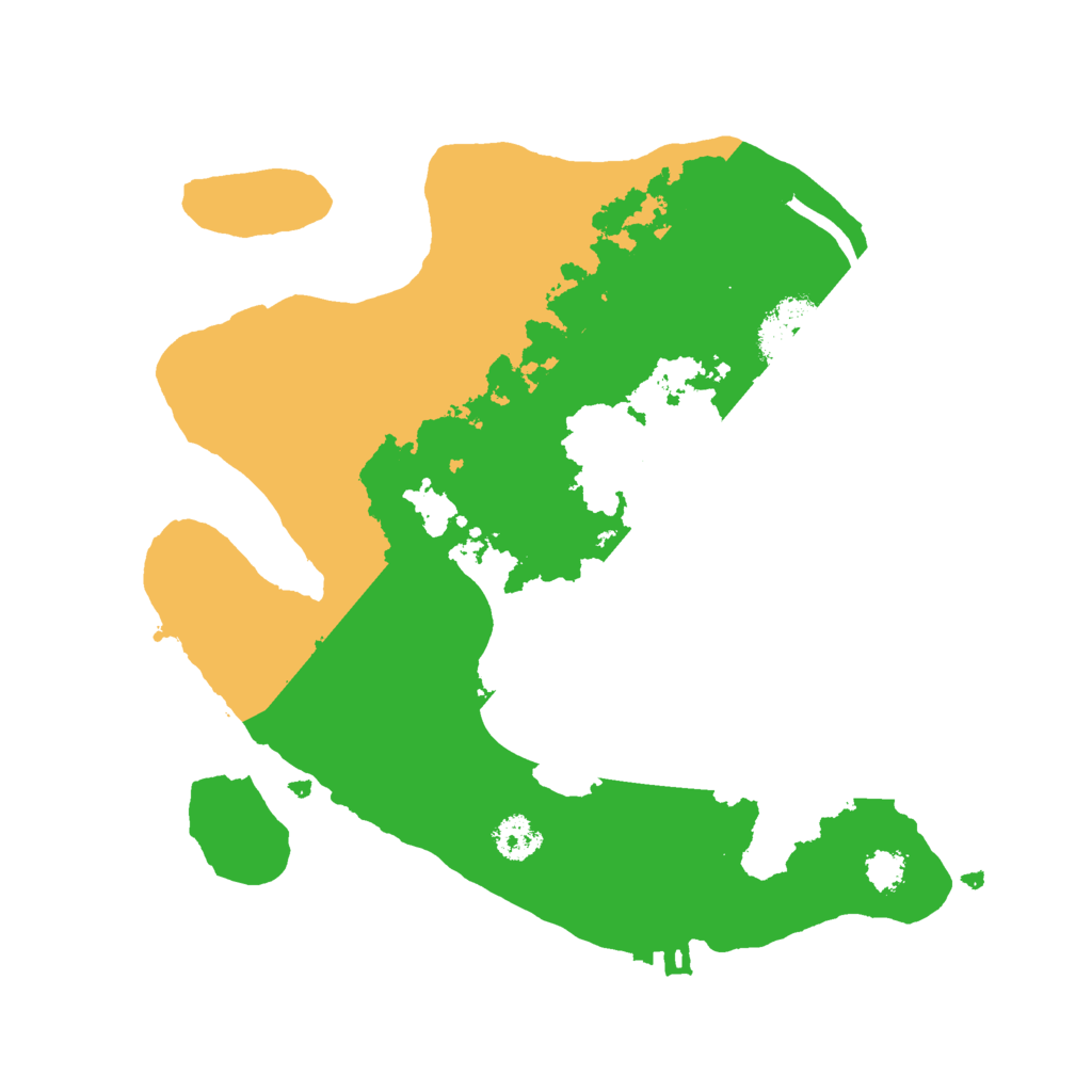 Biome Rust Map: Procedural Map, Size: 2500, Seed: 4875021