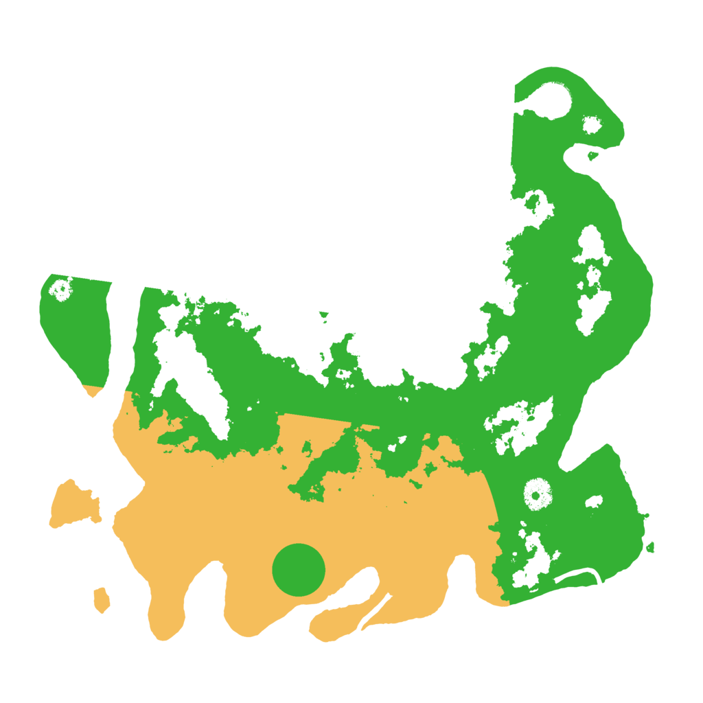Biome Rust Map: Procedural Map, Size: 3500, Seed: 402383059