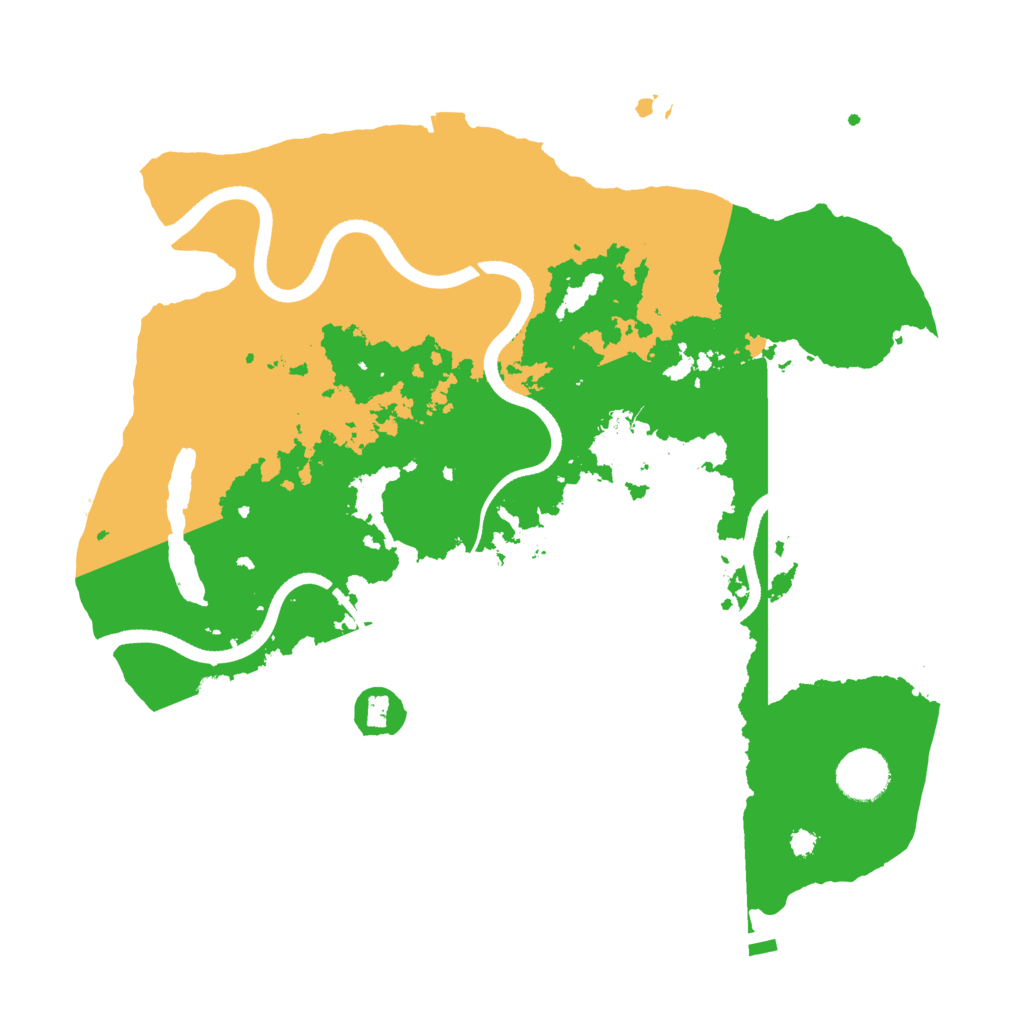 Biome Rust Map: Procedural Map, Size: 3500, Seed: 1491791199