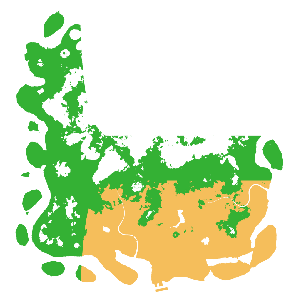 Biome Rust Map: Procedural Map, Size: 5000, Seed: 25706795